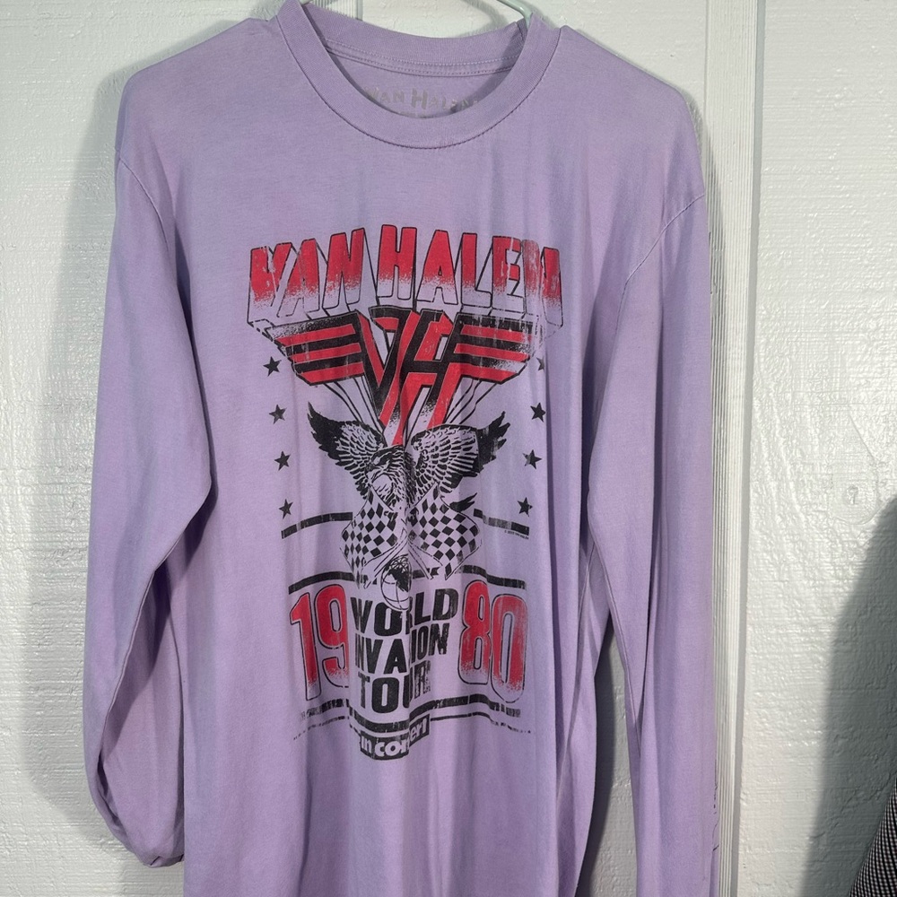 Retro Van Halen World Invasion Tour In Concert Long Sleeve Shirt Size - Picture 3 of 5